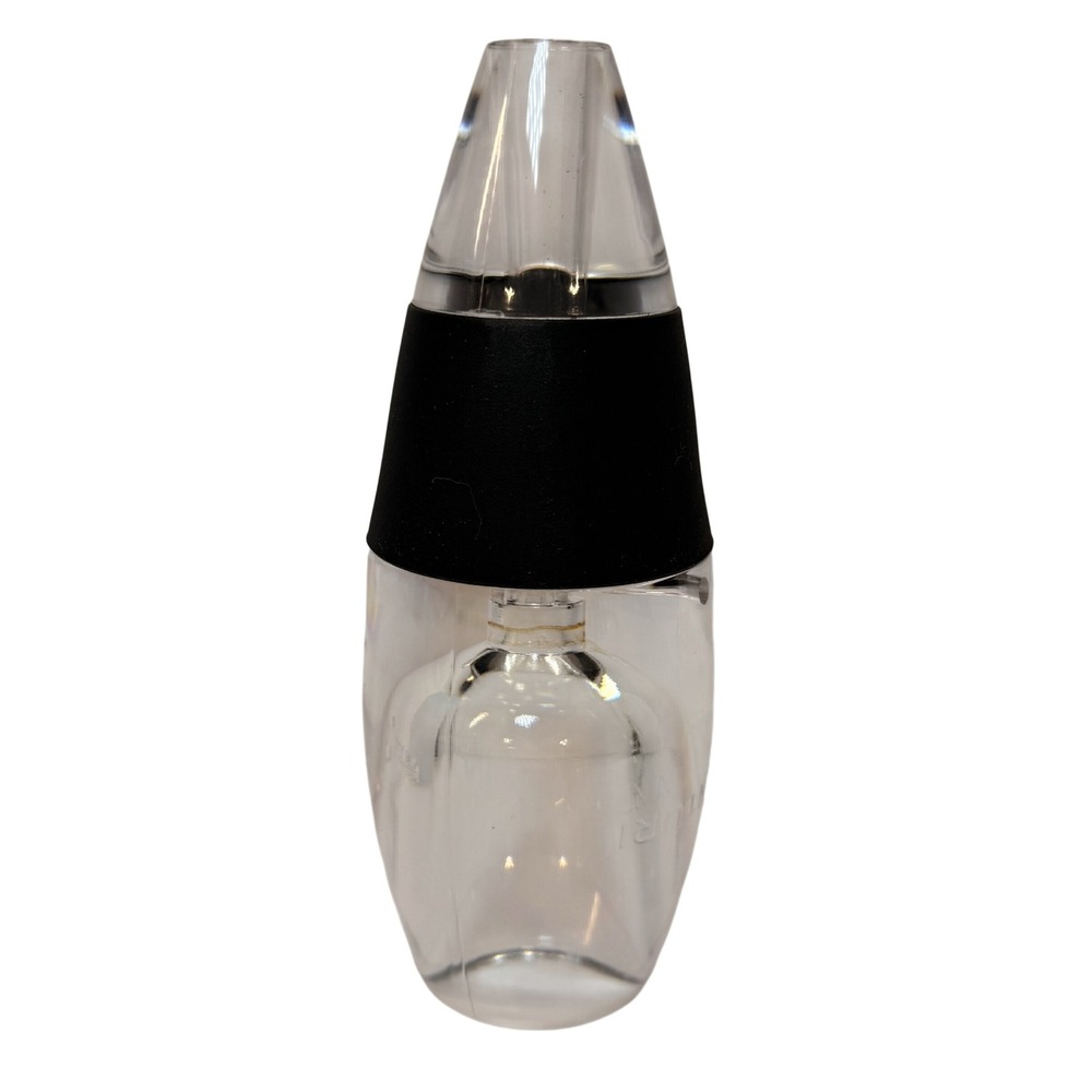 Vinturi Wattle Creek Essential Wine Aerator Handheld Clear Black 6 Inch *